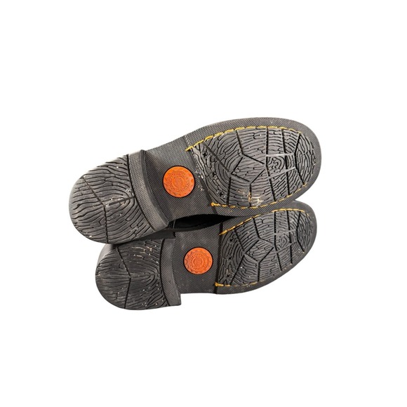 Harley Davidson Black Leather Womens Lace Up Shoes Boots Size 7.5 US Biker - Picture 2 of 8